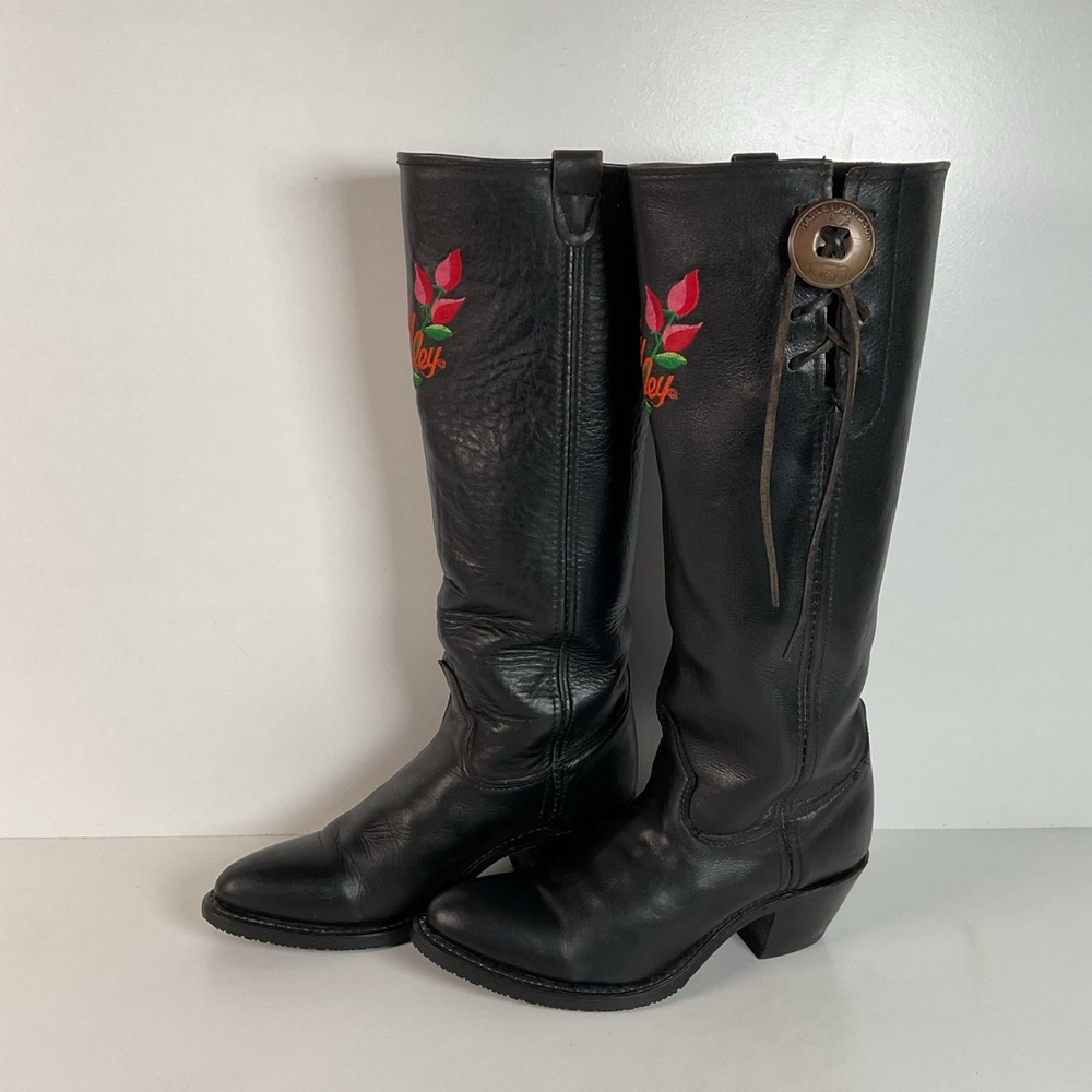 Lady Harley Davidson Motorcycle Boots | Tall | USA Made | Black | Women’s 7 M